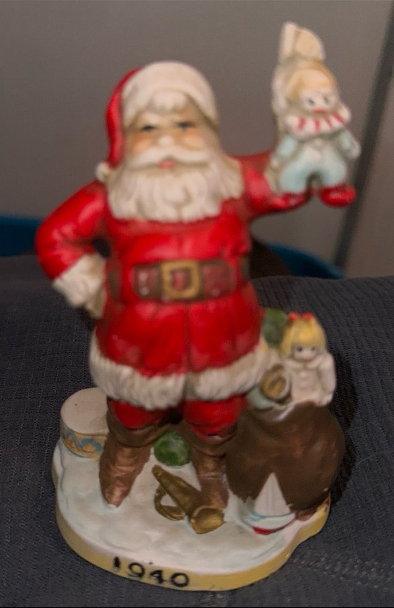 Santa from 1940s Reproduction Figurine