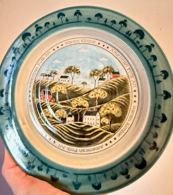 Vintage Warren Kimble Art Plate